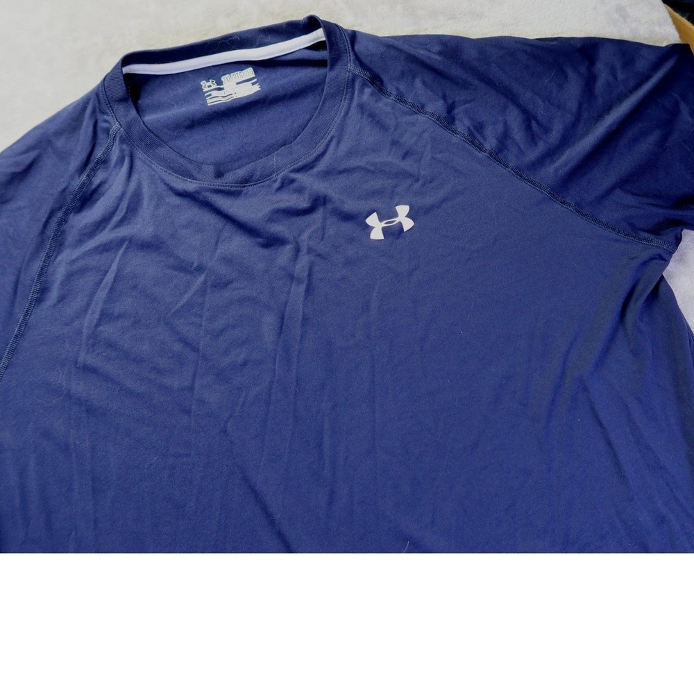 Under Armour Men's Navy‎ Blue Short Sleeve Athletic T-Shirt 2XL